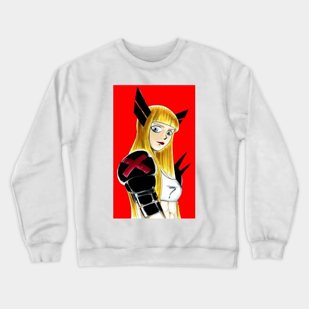 red magik, inferno's illyana rasputin Crewneck Sweatshirt by jorge_lebeau